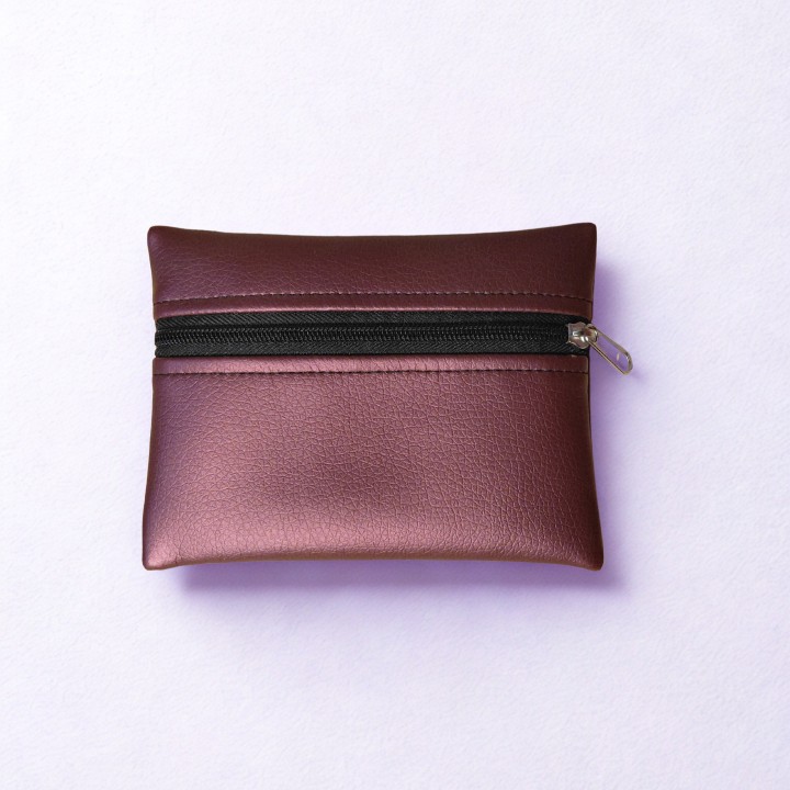 Porte Monnaie Plat Violet