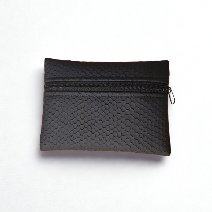 Porte Monnaie Plat Noir