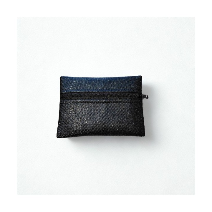 Porte Monnaie Plat Noir Paillettes