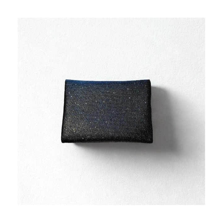 Porte Monnaie Plat Noir Paillettes