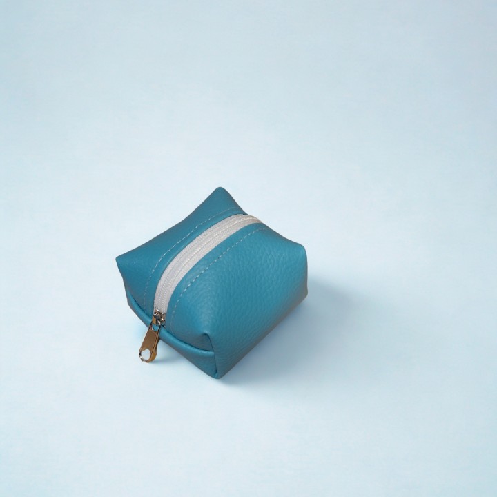 Porte Monnaie Cube Bleu