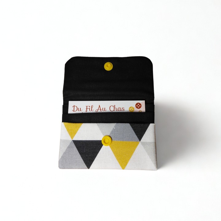 Porte Carte Jaune et Noir